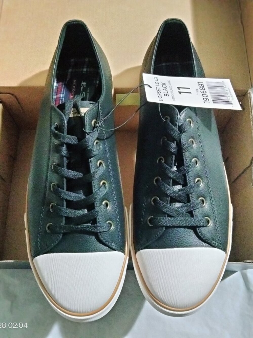 Ben Sherman Men's Dorset Lo LX Sneakers Black Size 9.5-11 NIB Item #1906881